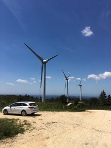 wind array at top of Monchique